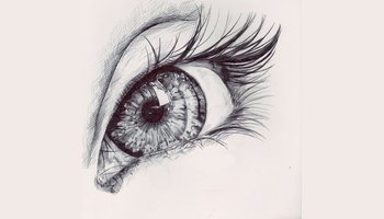 素描中的眼瞳 动漫中的眼瞳 词语解释瞳孔;眼睛.