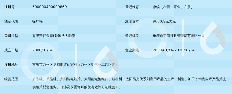 重庆大全新能源有限公司_360百科