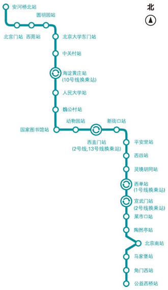 北京西站到动物园怎么走?