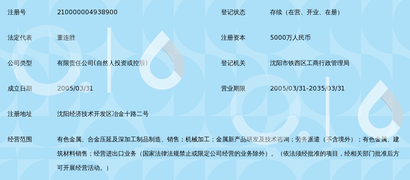 沈阳有色金属加工有限公司_360百科