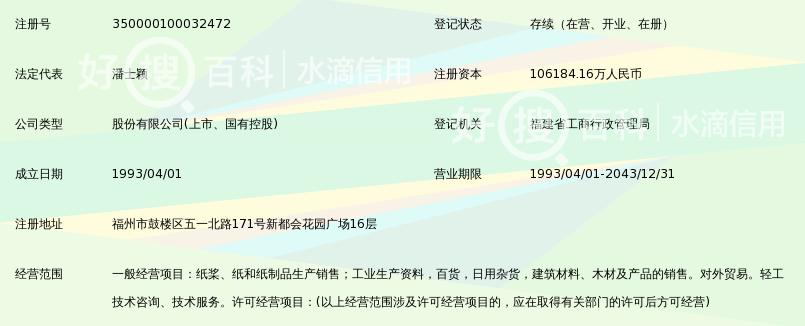 福建省青山纸业股份有限公司