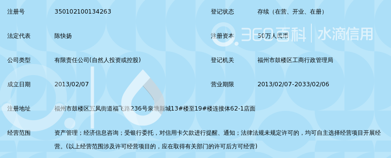 福州捷信资产管理有限公司_360百科