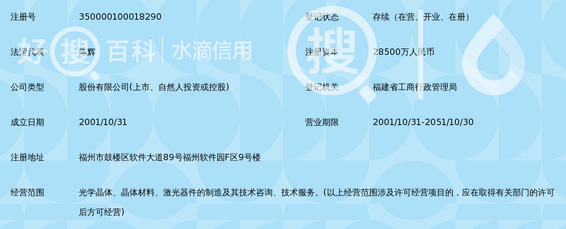 福建福晶科技股份有限公司