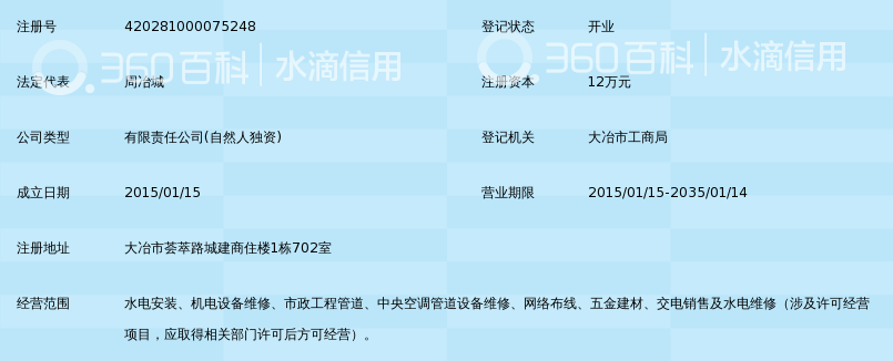 大冶市诚灿水电安装工程有限公司_360百科